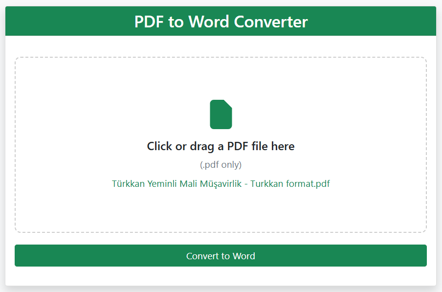 PDF vs Word document comparison